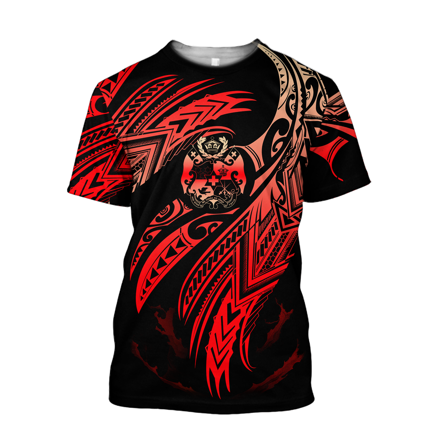 Amazing Tonga Polynesian Tattoo 3D Unisex Deluxe Hoodie ML