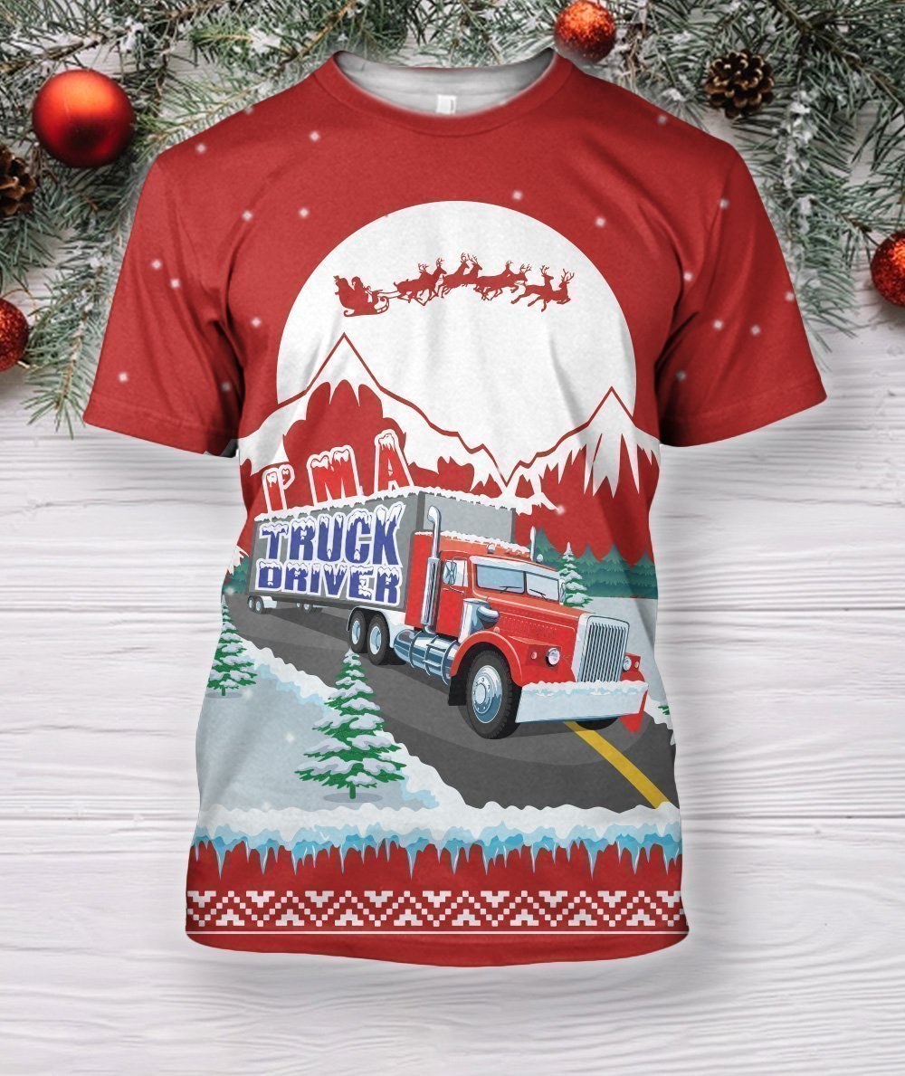 Truck XMAS Clothes-Apparel-6teenth World-T-Shirt-S-Vibe Cosy™