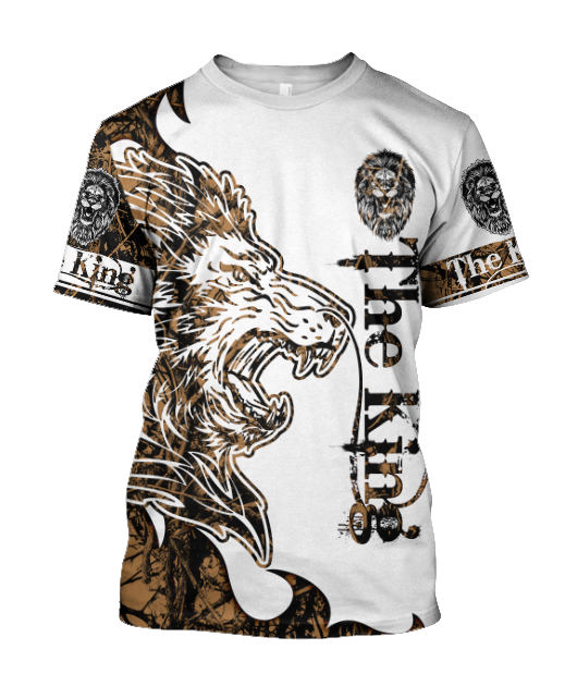 The King Lion Tattoo Over Printed Hoodie TP