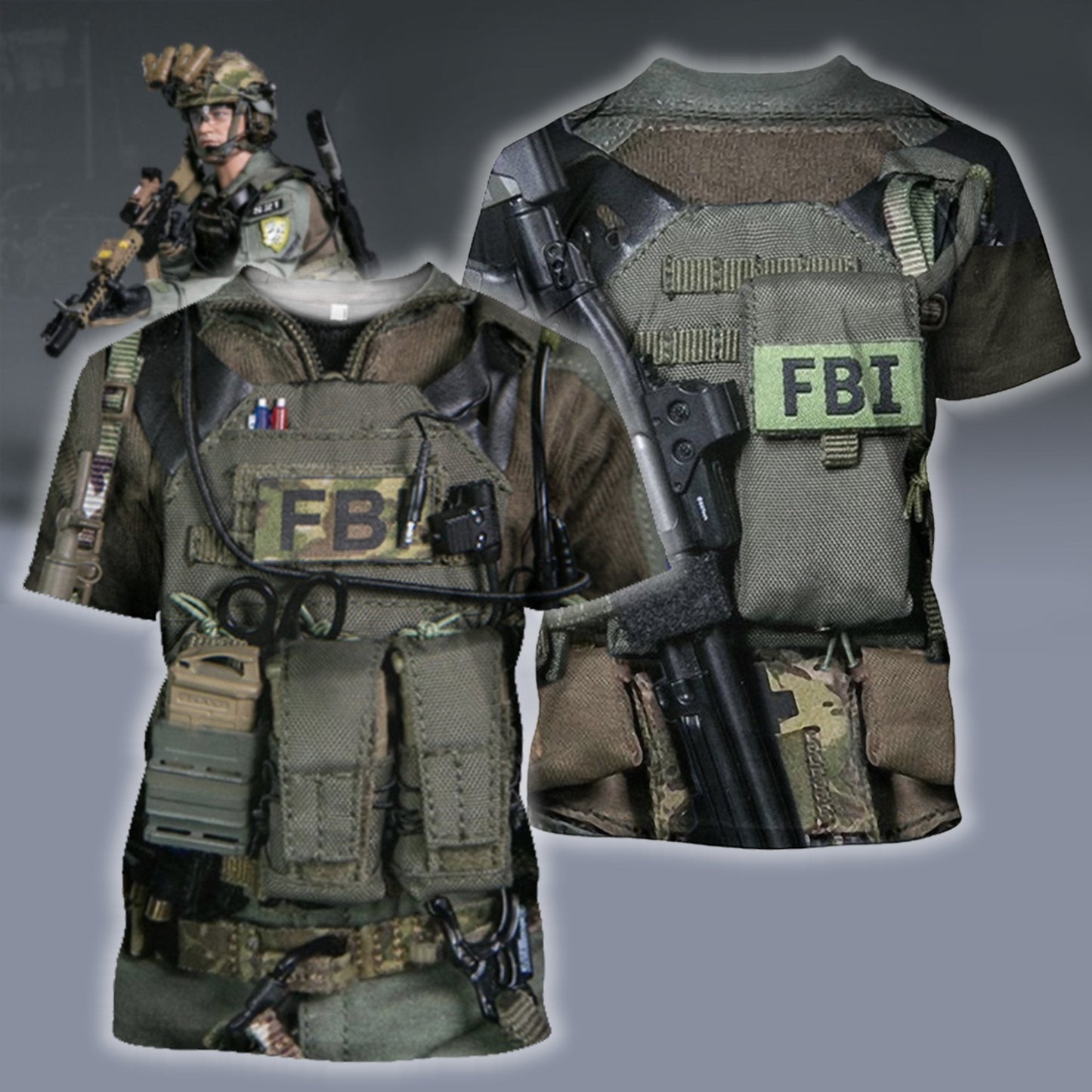 3D All Over Printed U.S FBI Team - Amaze Style™-Apparel