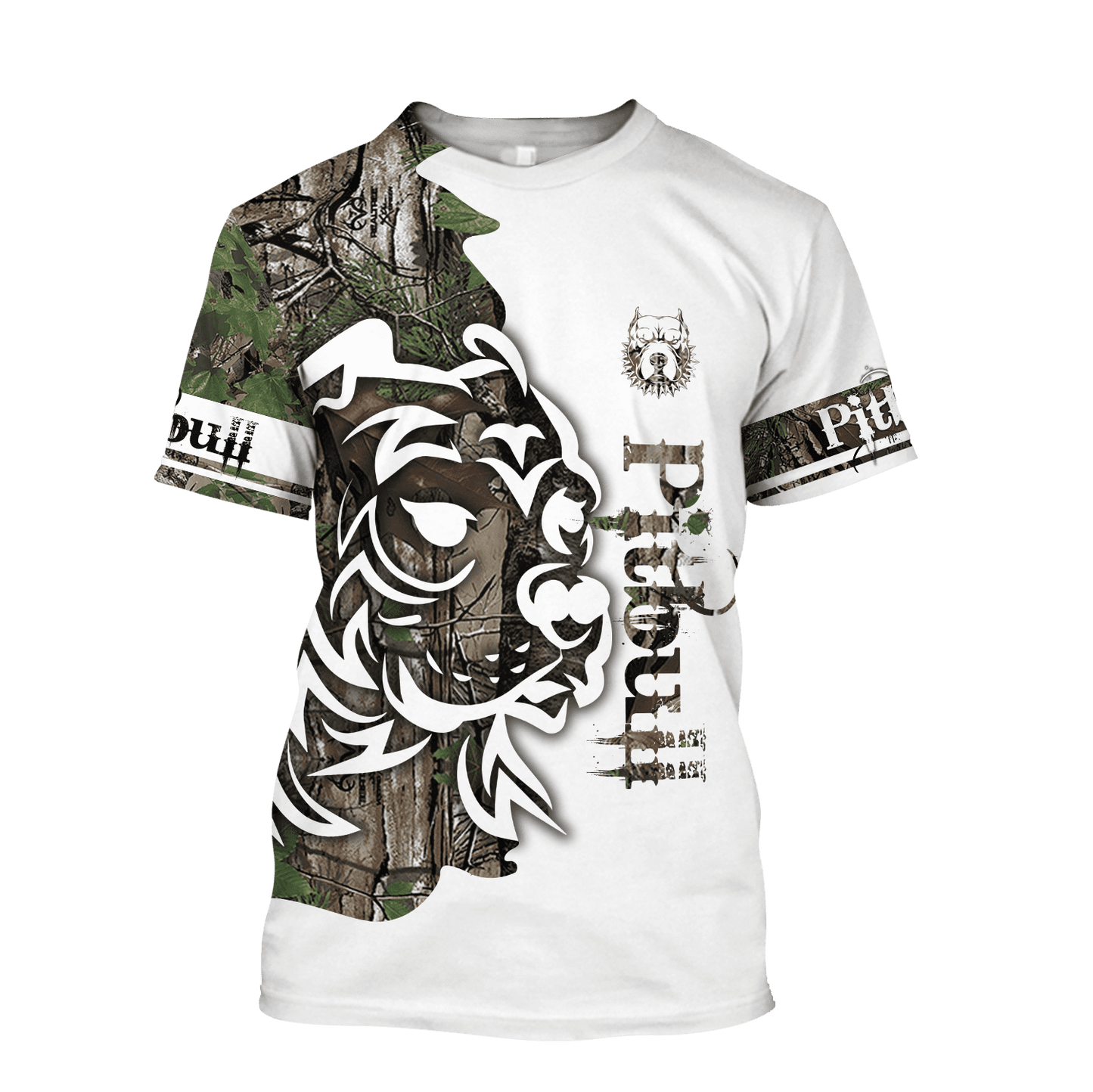 Pitbull Dog Camo 3D All Over Printed Unisex PL