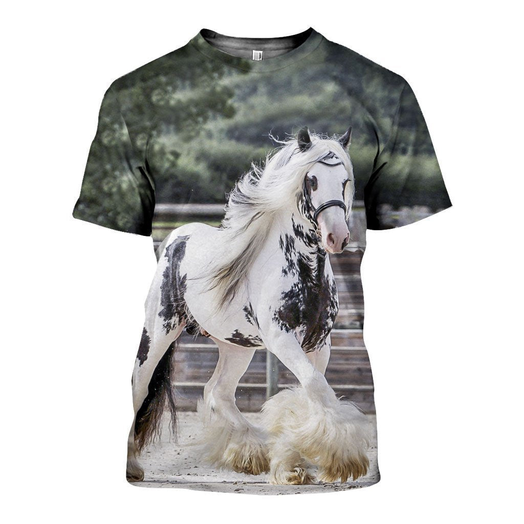3D All Over Printed Friesian Horse Shirts - Amaze Style™-Apparel