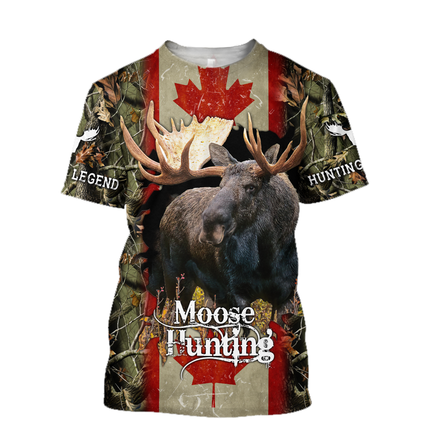 Canada Moose Hunting Legend 3D All Over Print Hoodie