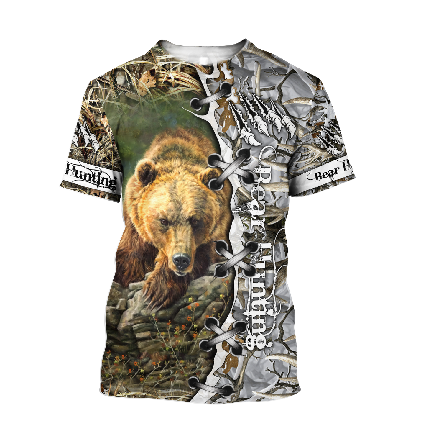 BEAR HUNTING CAMO 3D ALL OVER PRINTED SHIRTS FOR MEN AND WOMEN Pi061203 PL - Amaze Style™-Apparel