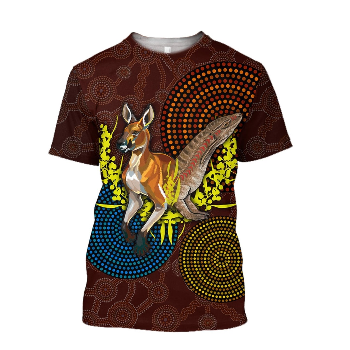 We are one Koori and Australia all over shirt for men and women brown TR030401 - Amaze Style™-Apparel
