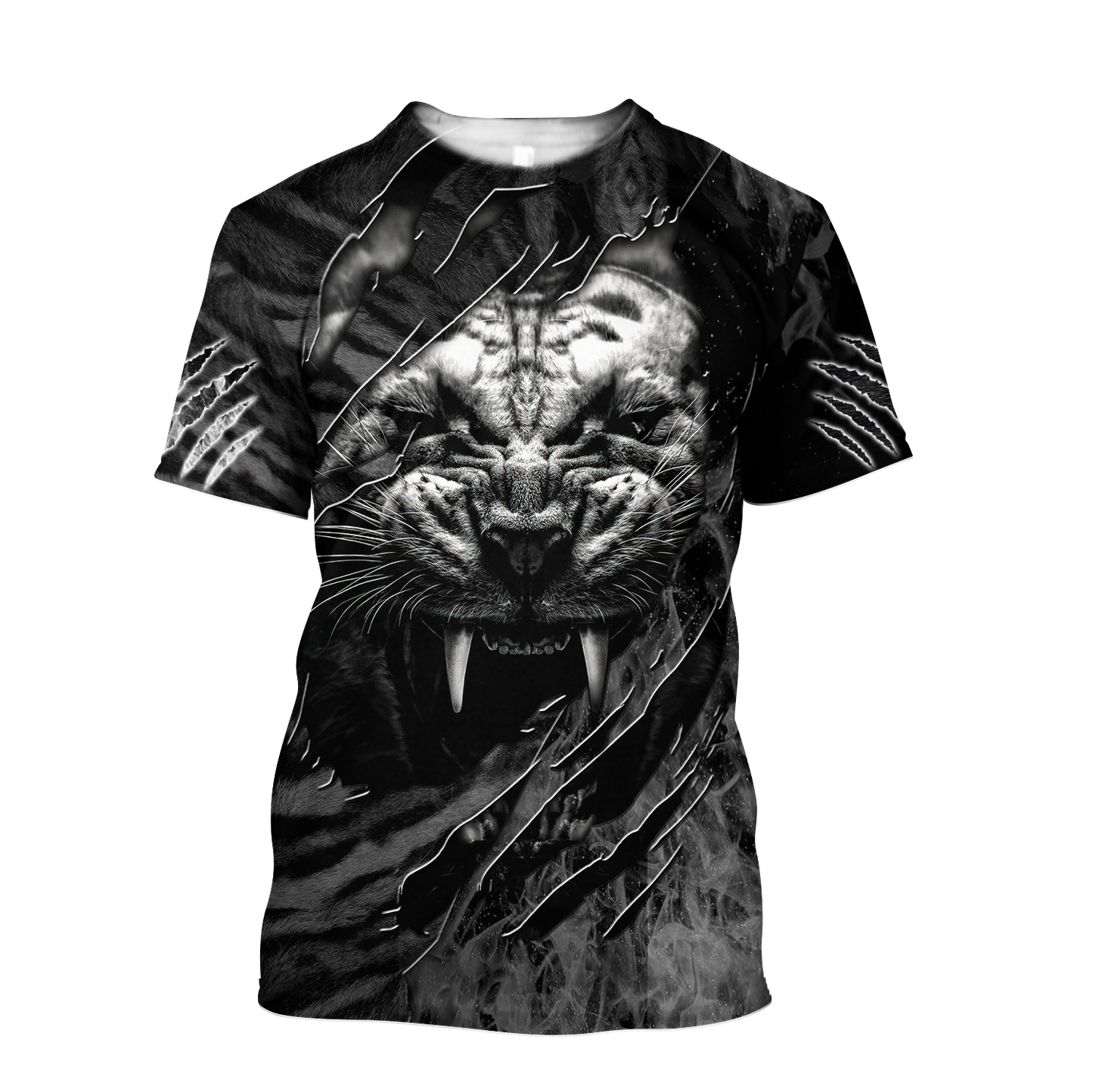Warrior White Tiger Hoodie Over Printed for Men and Women