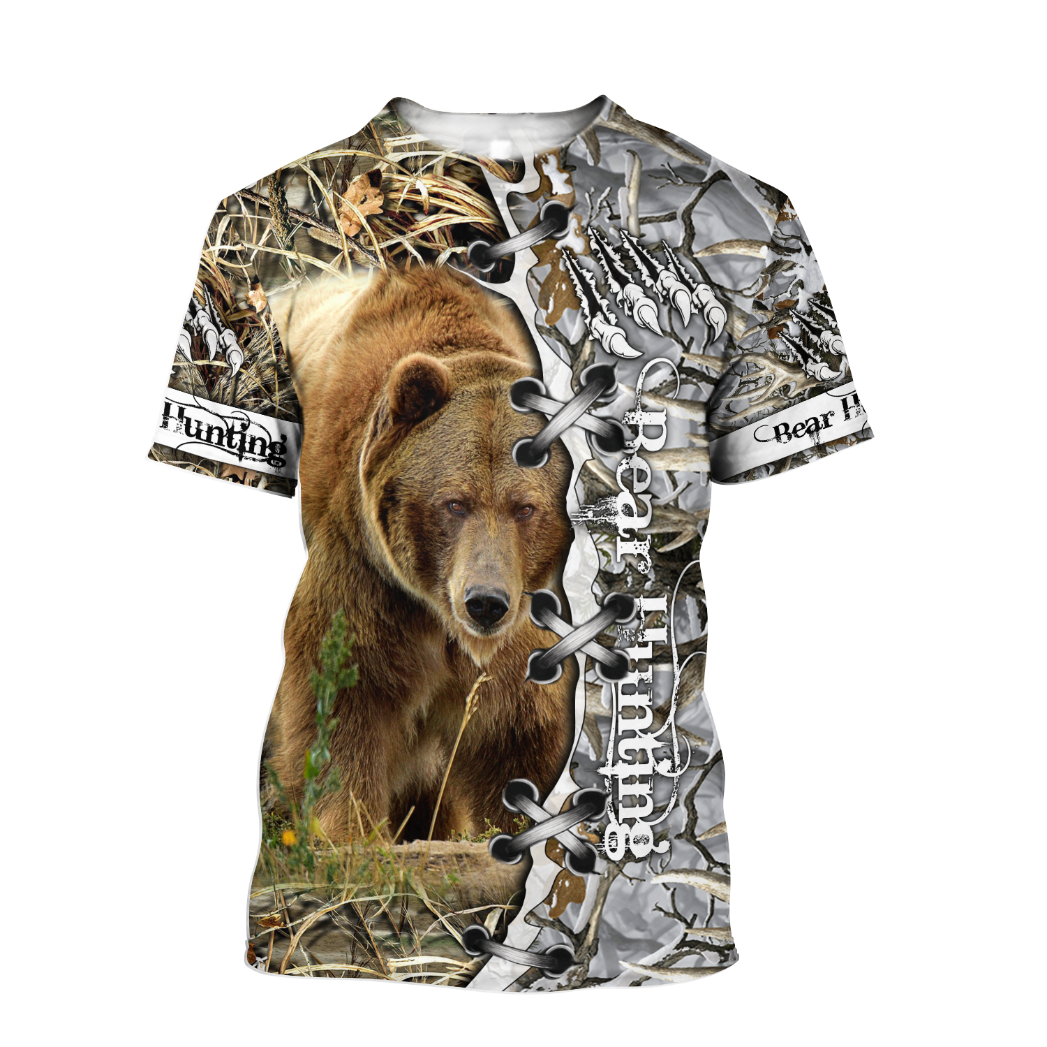 BEAR HUNTING CAMO 3D ALL OVER PRINTED SHIRTS FOR MEN AND WOMEN Pi061202 PL - Amaze Style™-Apparel