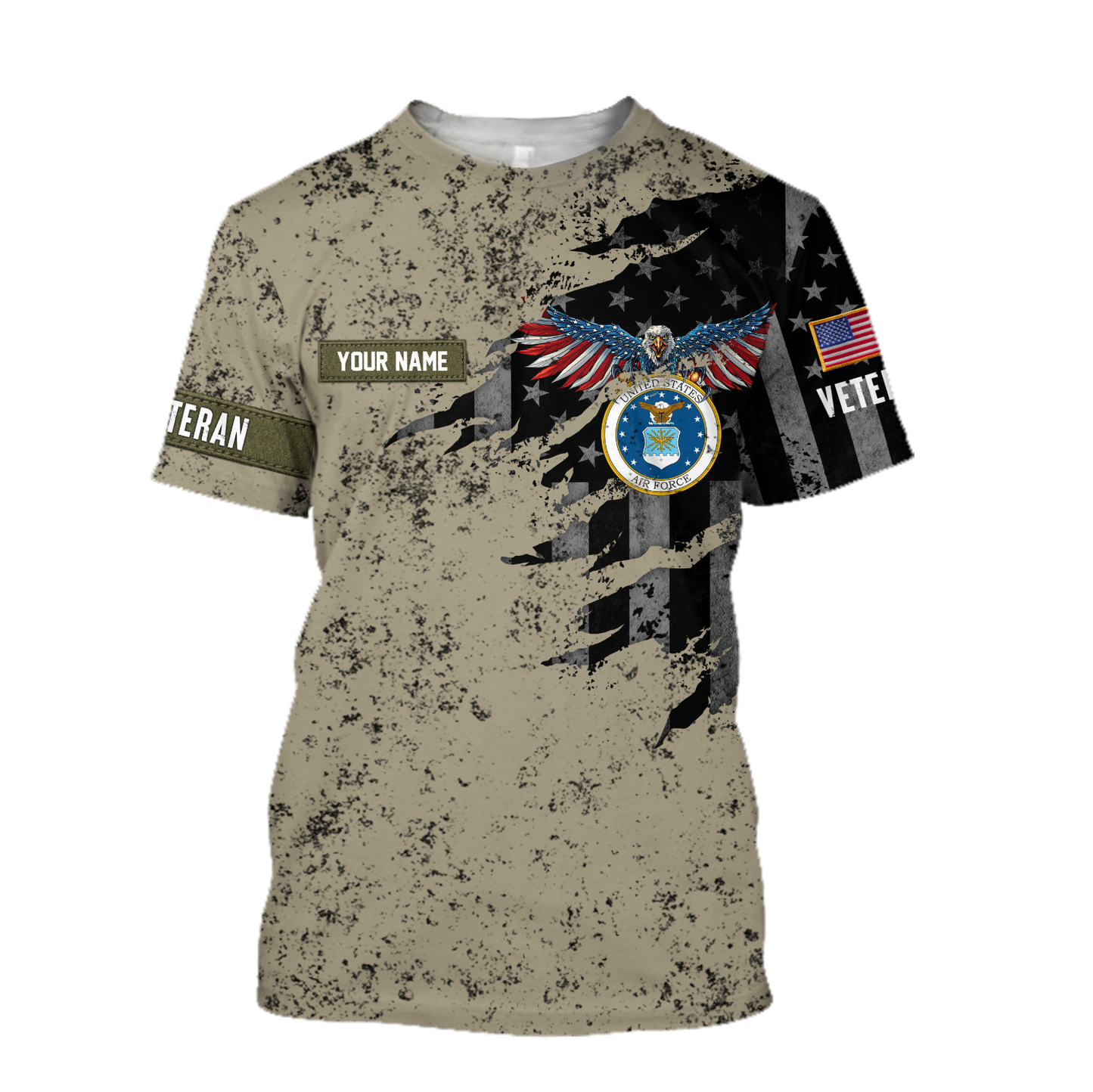 Veteran US Air Force in my heart 3D shirts for men and women Proud Military