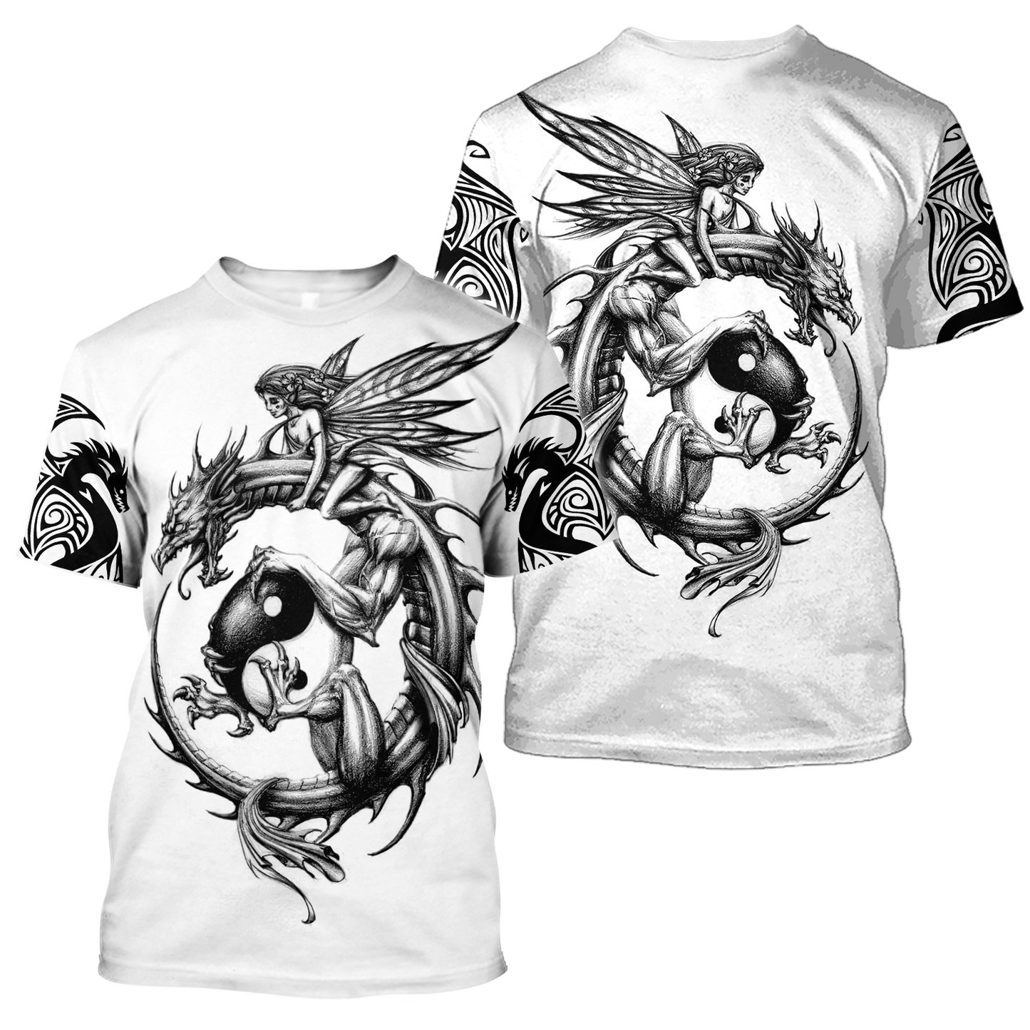 Tattoo and Dungeon Dragon Hoodie T Shirt For Men and Women HAC250504-NM-Apparel-NM-T-Shirt-S-Vibe Cosy™