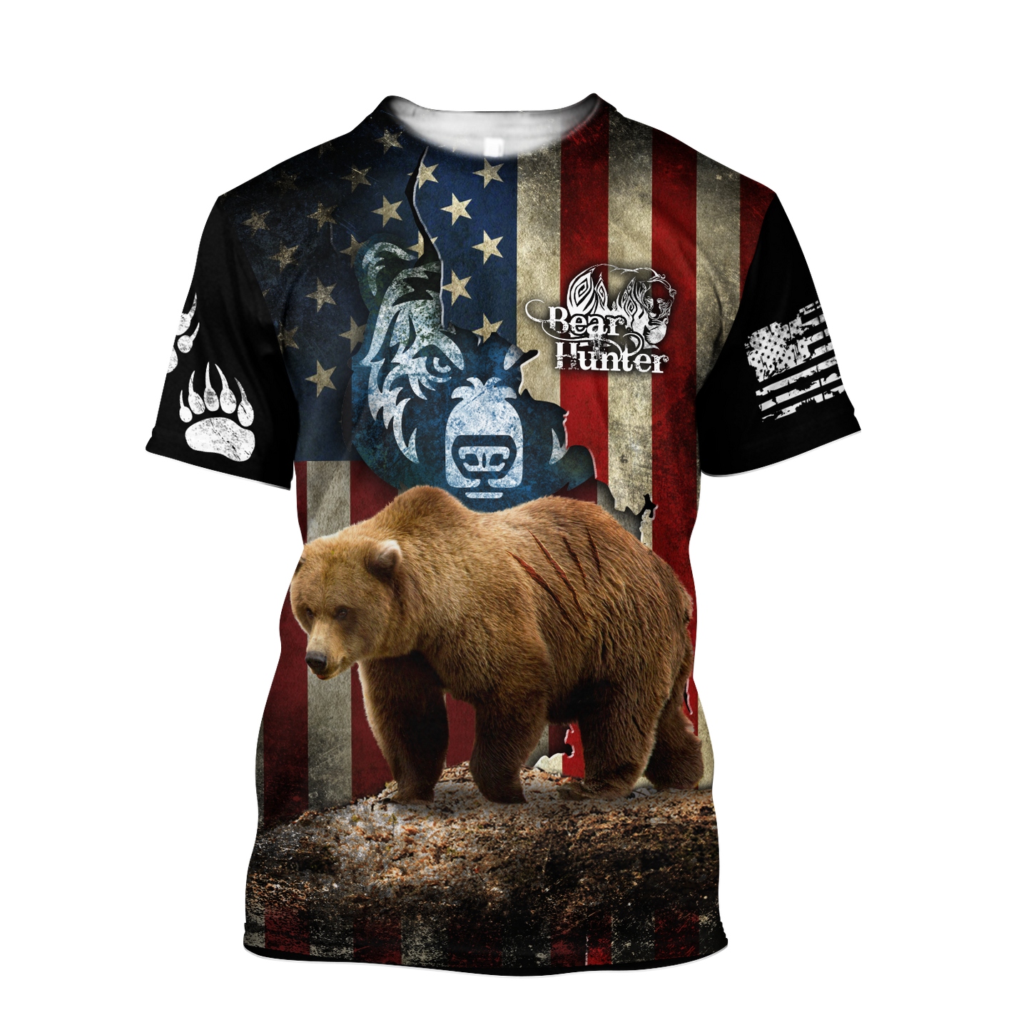 Bear hunter camo 3D all over printed shirts for men and women Pi111201 PL - Amaze Style™-Apparel