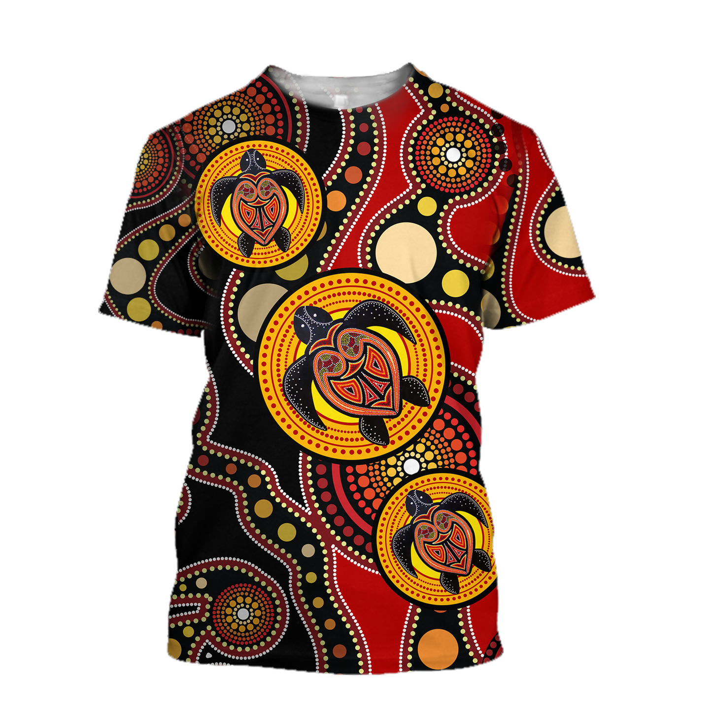Aboriginal Australia Indigenous Turtles Painting Art shirts for men and women