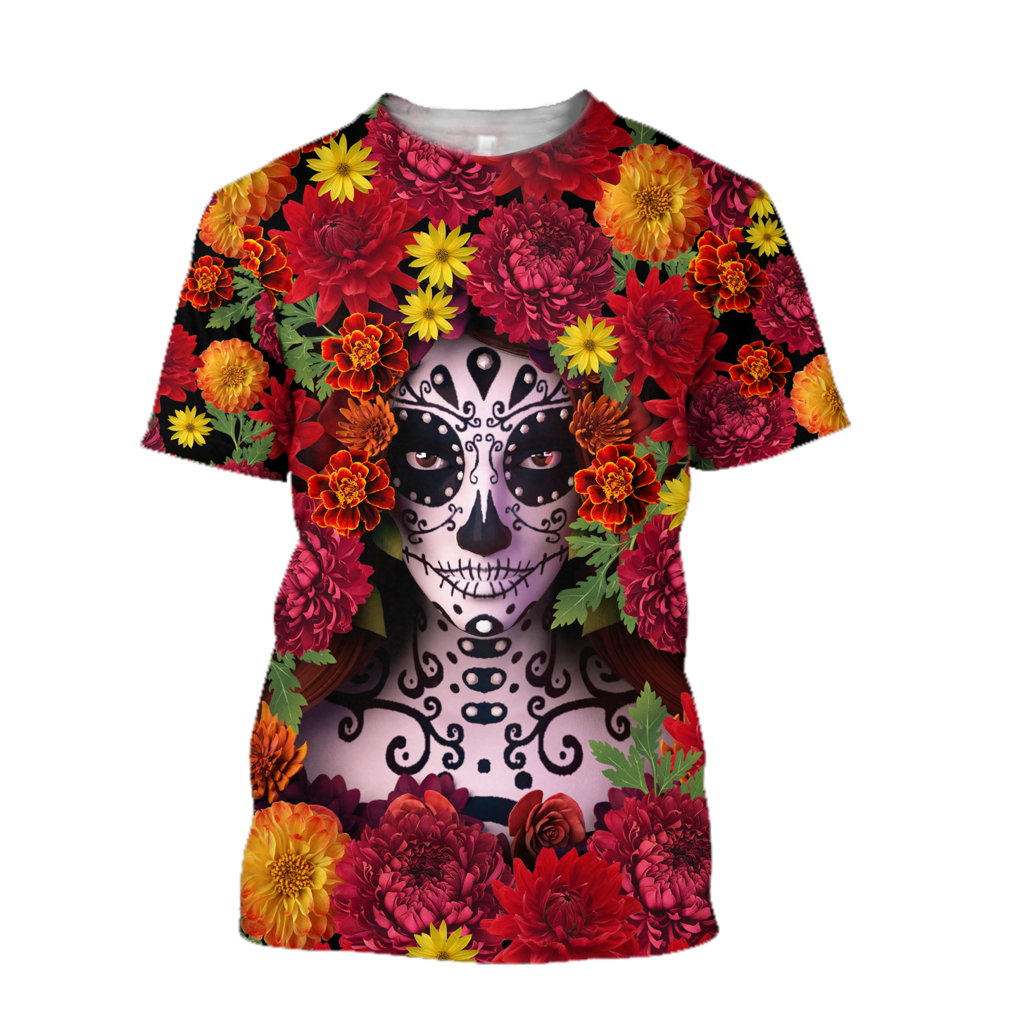 All Over Printed Mexico Day Of The Dead Hoodie TR0409206-MEI