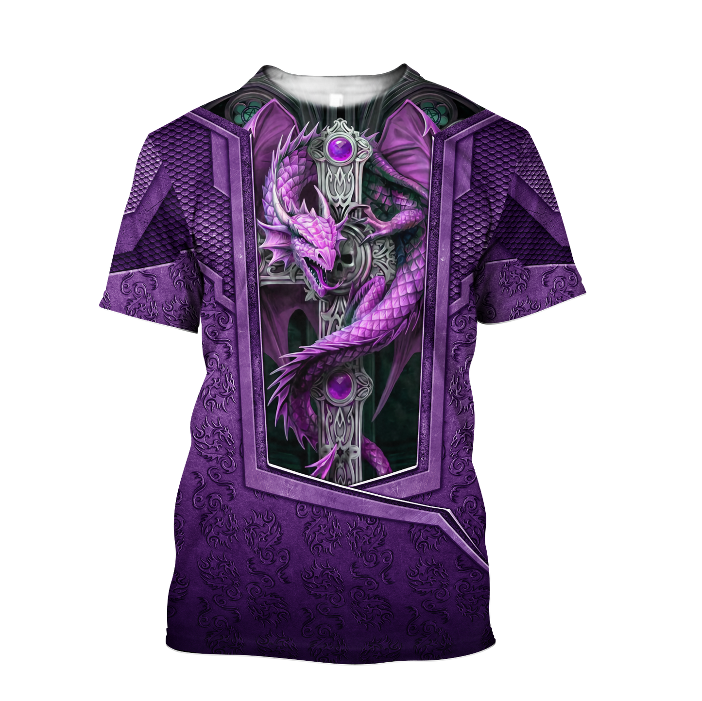 3D Tattoo and Dungeon Dragon Hoodie HAC27123-Apparel-NM-T-shirt-S-Vibe Cosy™