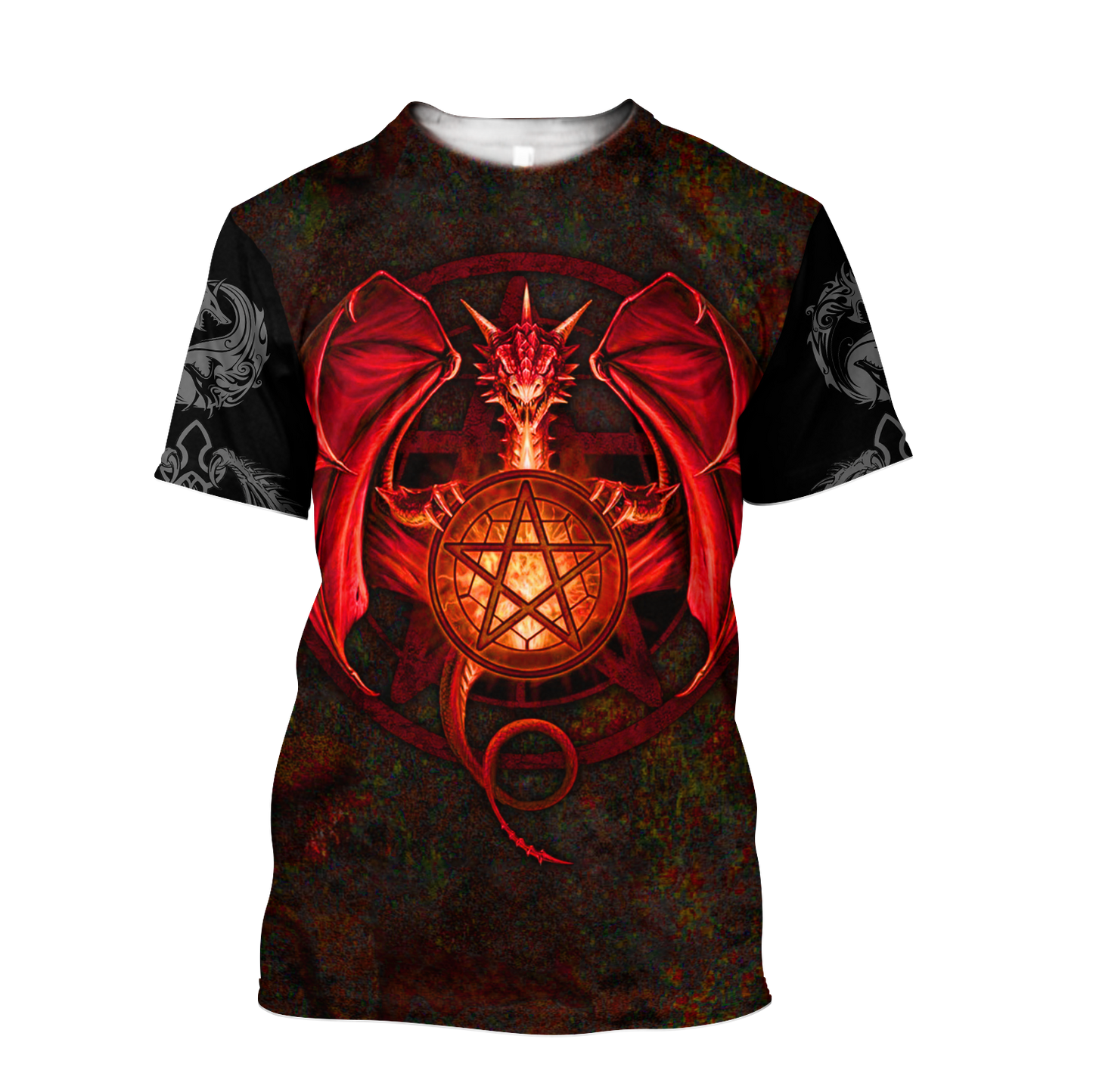 Tattoo and Dungeon Dragon Hoodie T Shirt For Men and Women HAC090607-Apparel-NM-T-Shirt-S-Vibe Cosy™