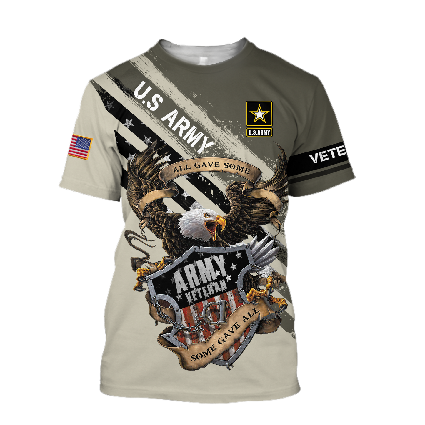 US Veteran Army All Gave Some 3D Shirts Proud Military