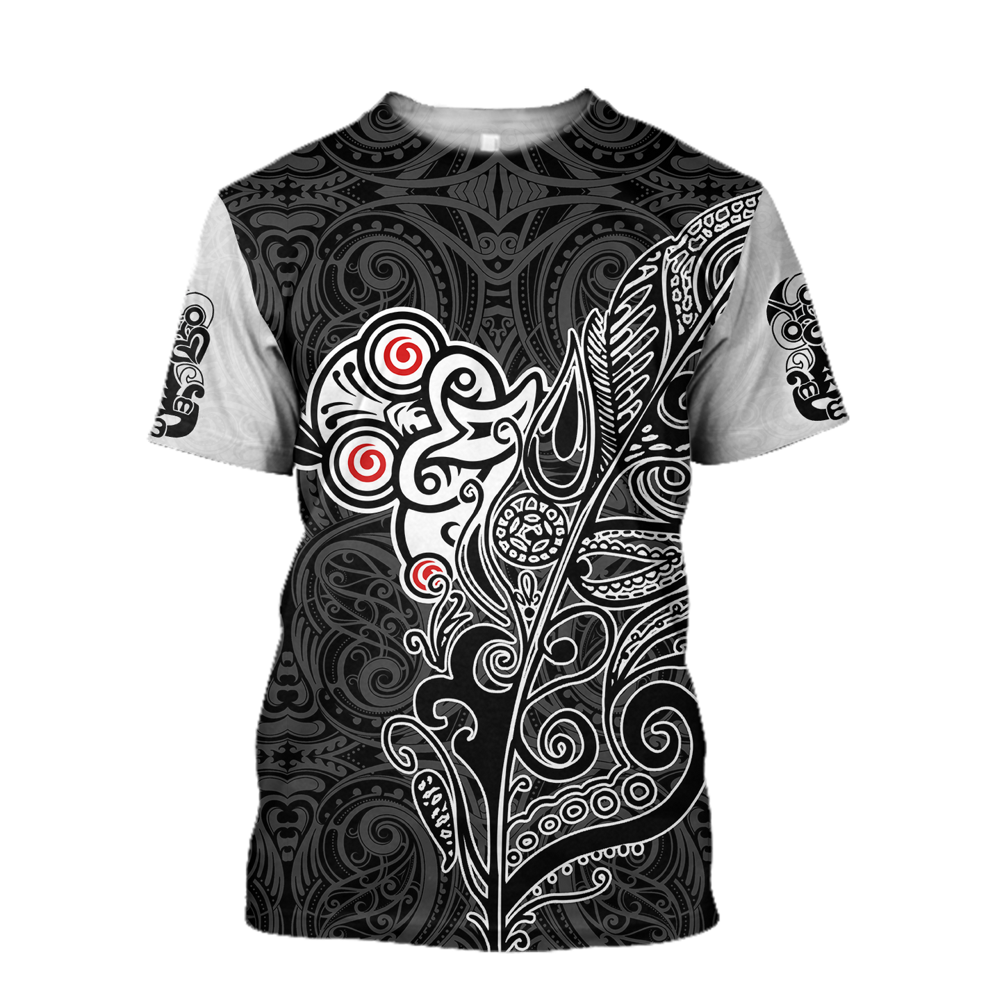 Tiki fern maori hoodie all over printed shirts for men and women AZ301201 - Amaze Style™-Apparel