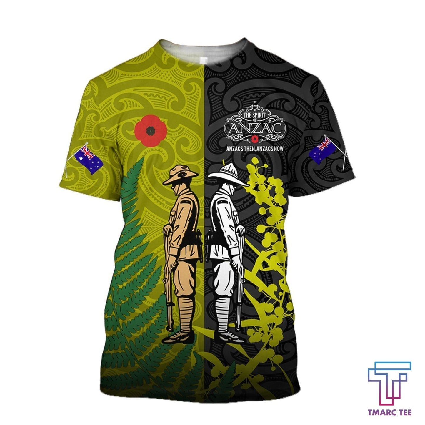 Remembrance day lest we forget Australia and Kiwi Soldier TR030403 - Amaze Style™-Apparel