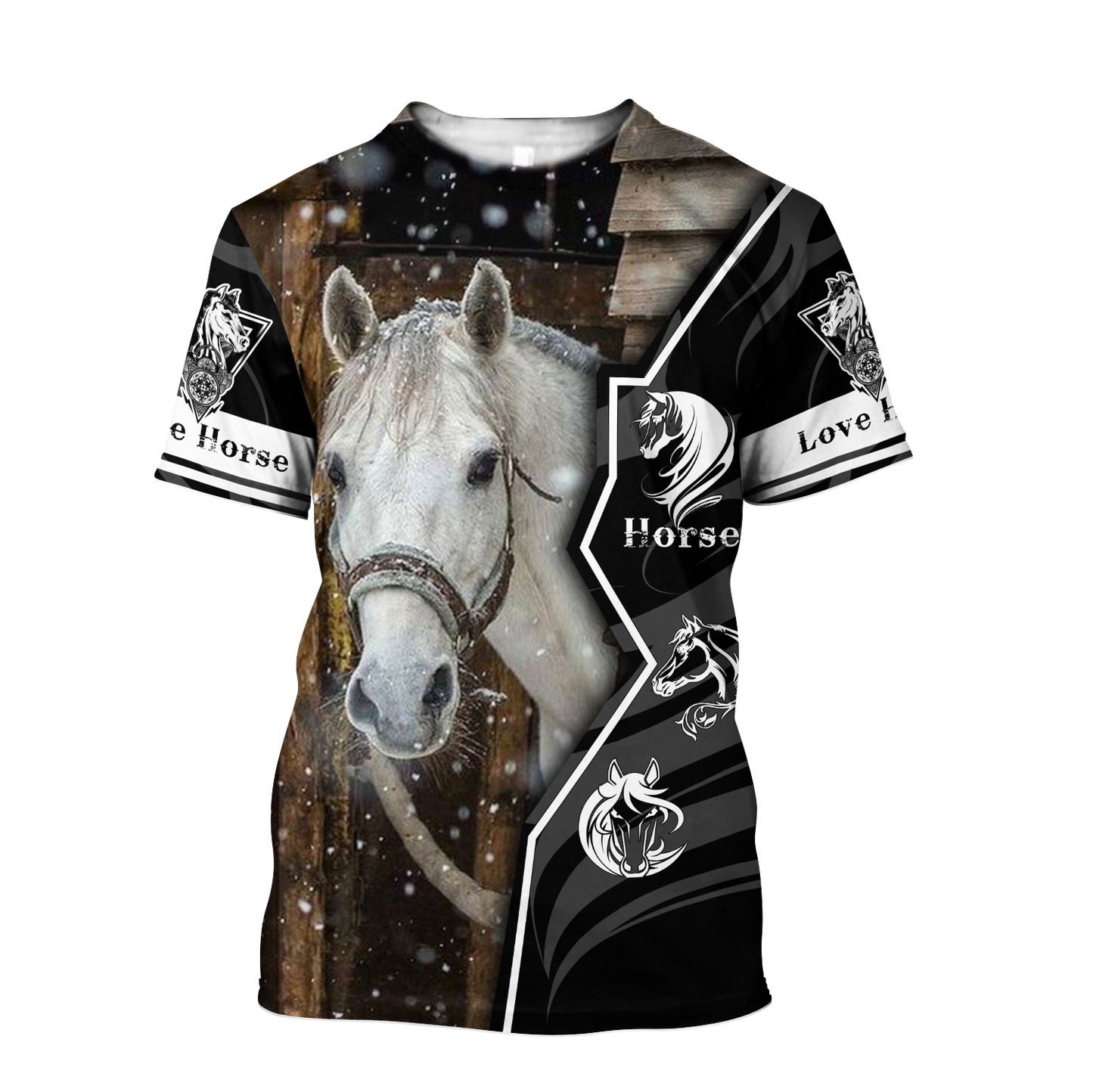 Beautiful Horse 3D All Over Printed shirt for Men and Women Pi040102-Apparel-MP-T-Shirt-S-Vibe Cosy™