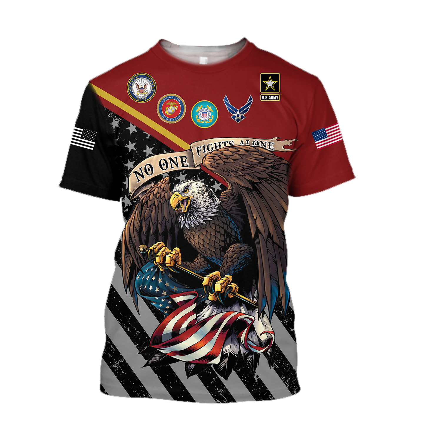 US Veteran No one fights alone shirts for men and women TR2505201S - Amaze Style™-Apparel