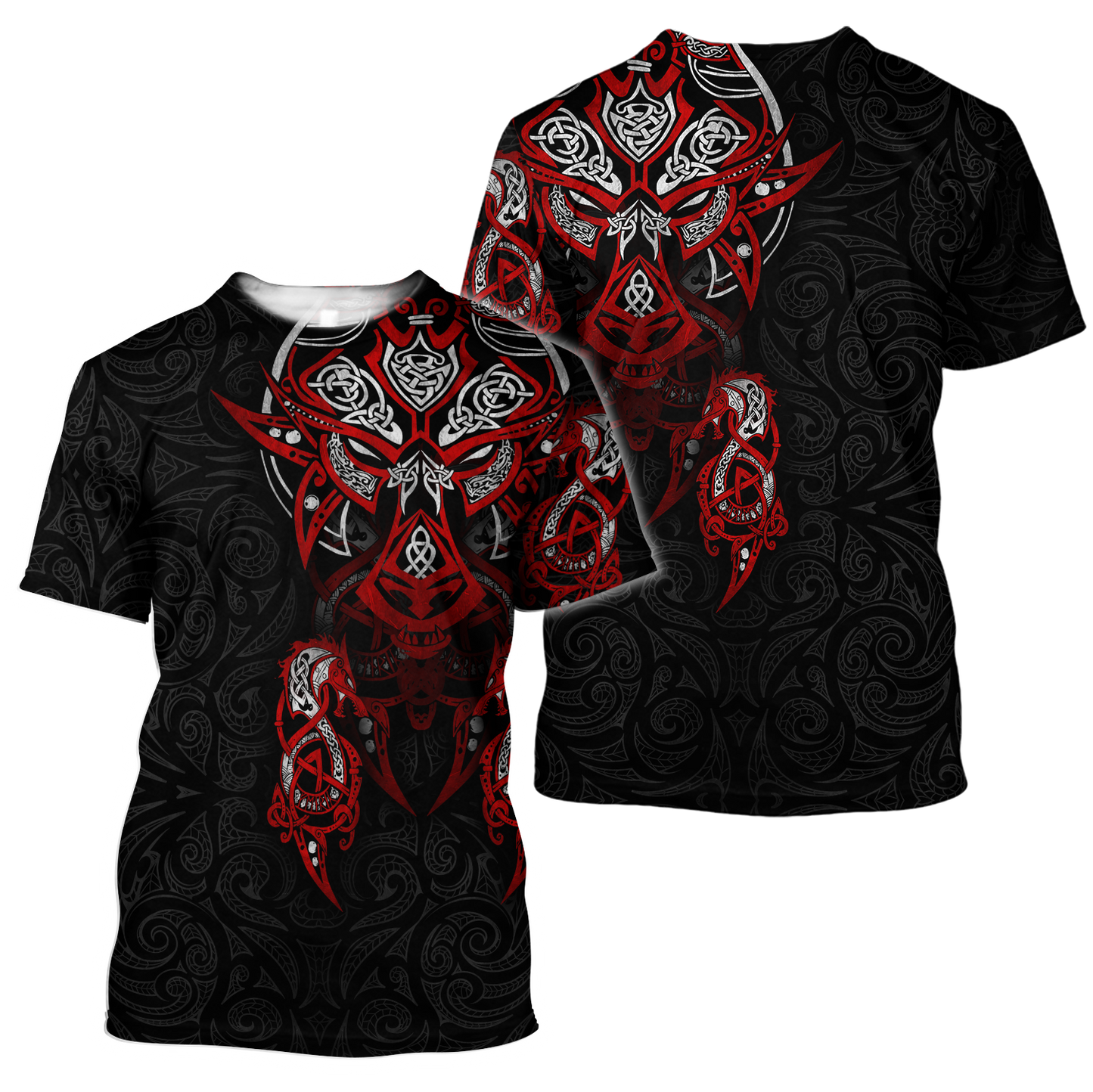 Viking Tattoo Dragon Hoodie T Shirt For Men and Women HAC150604-NM-Apparel-NM-T-Shirt-S-Vibe Cosy™