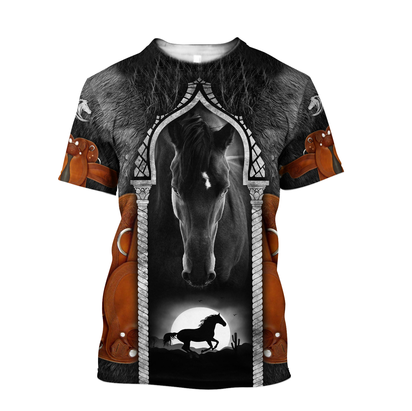 Beautiful Horse 3D All Over Printed shirt for Men and Women Pi080101-Apparel-MP-T-Shirt-S-Vibe Cosy™