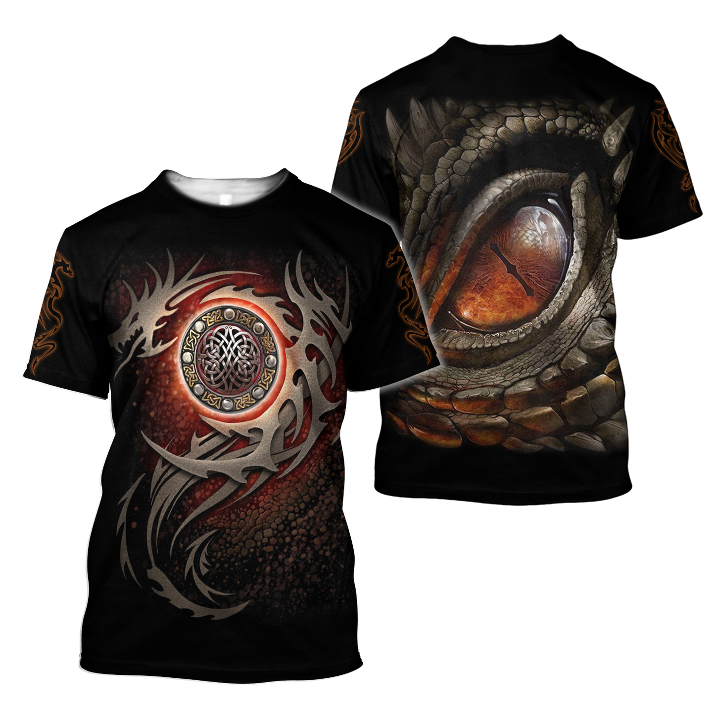 3D Armor Tattoo and Dungeon Dragon Hoodie Pi150101-Apparel-NM-T-shirt-S-Vibe Cosy™