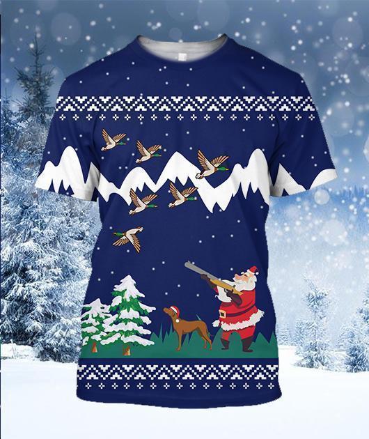3D All Over Printed Duck Hunting Christmas - Amaze Style™-Apparel