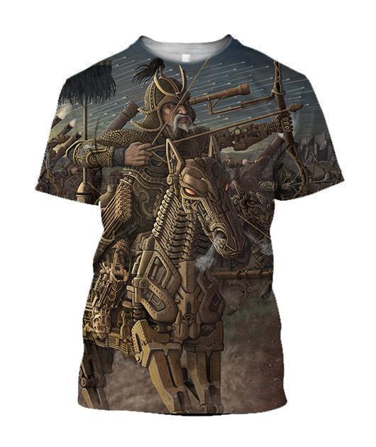 3D All Over Print Mongol Warriors Hoodie - Amaze Style™-Apparel