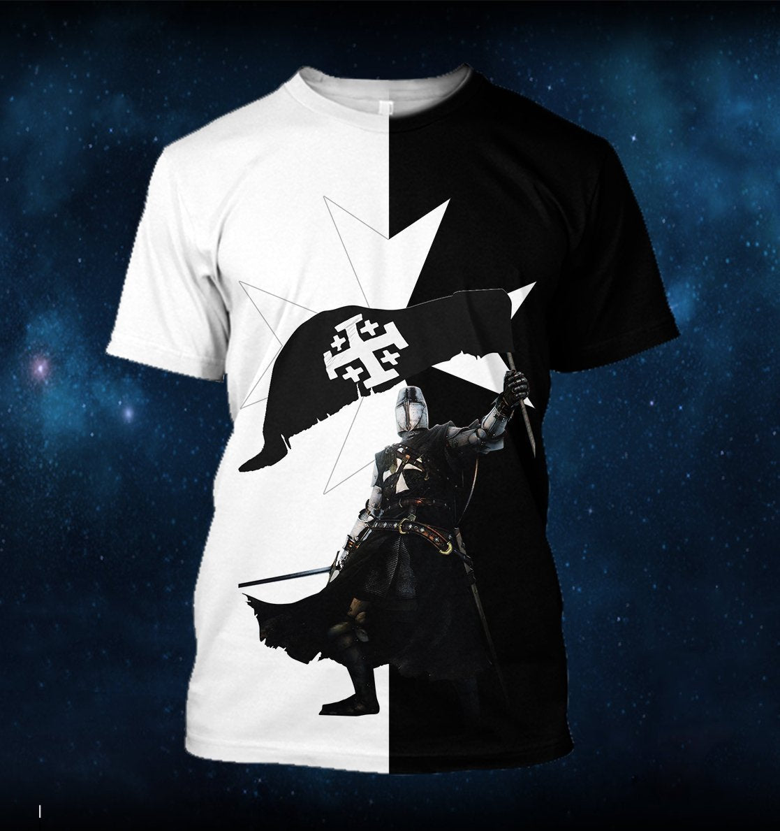 3D All Over Printed Black Templar Shirts - Amaze Style™-Apparel