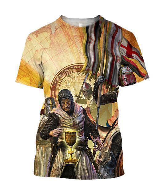 3D All Over Printed Templar Shirts - Amaze Style™-Apparel