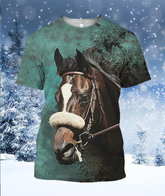 3D All Over Printed Horse Shirts and Shorts - Amaze Style™-Apparel