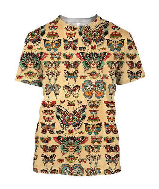 3D All Over Print Art Butterflies Hoodie - Amaze Style™-Apparel