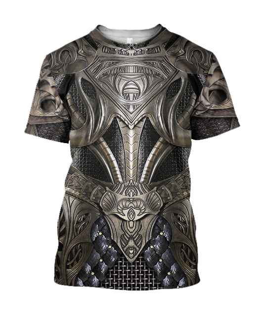 3D Printed Hoodie Chainmail Knight Armor Clothes JJ060304 - Amaze Style™-Apparel