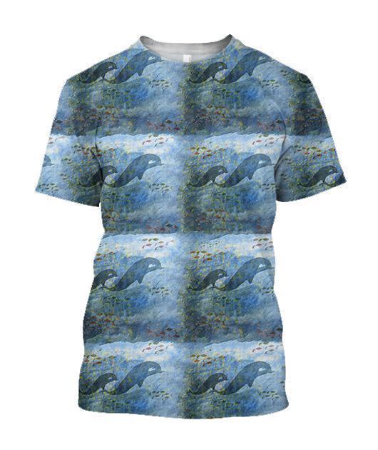 3D All Over Best Mother Dolphin Hoodie - Amaze Style™-Apparel