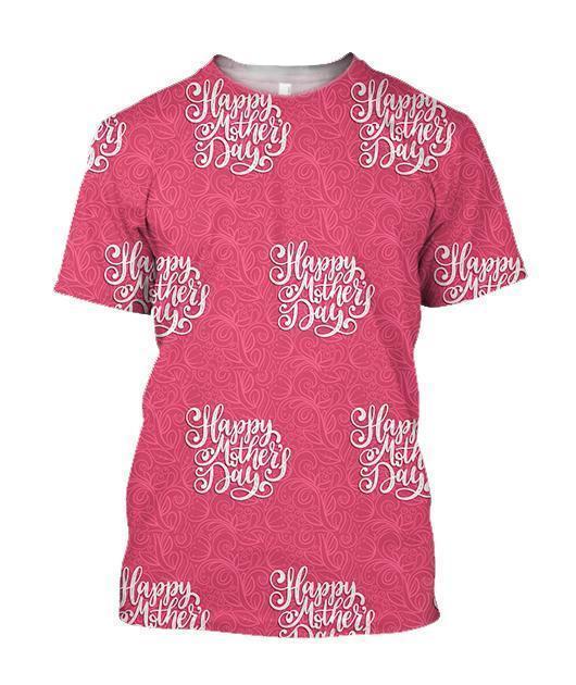 3D All Over Pink Happy Mother's Day Hoodie - Amaze Style™-Apparel