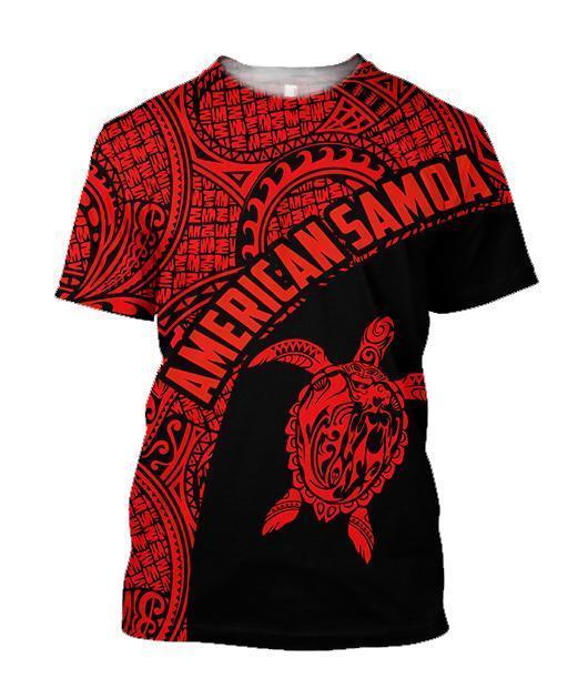 American Samoa Polynesian Hoodie - Red PL - Amaze Style™-Apparel
