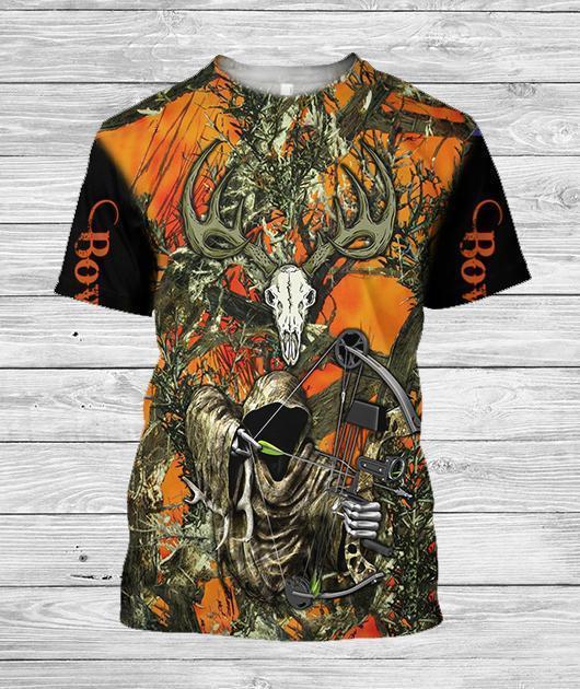 3D All Over Printed Grim Reaper Bow Hunter Camo - Amaze Style™-Apparel