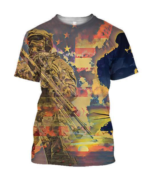 All Over Printed God N Country Shirts - Amaze Style™-Apparel