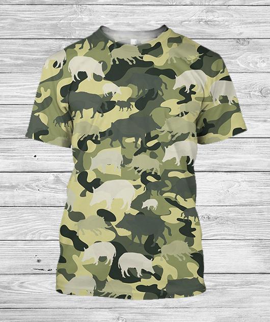 3D All Over Printed Camo Boar - Amaze Style™-Apparel