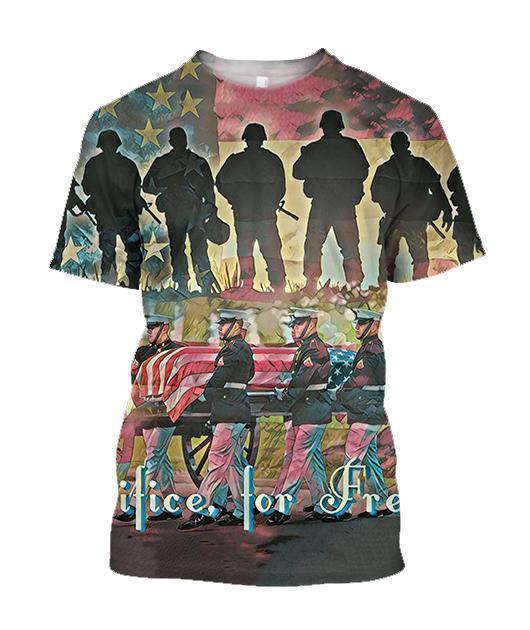 All Over Printed Sacrifice For Freedom Shirts - Amaze Style™-Apparel