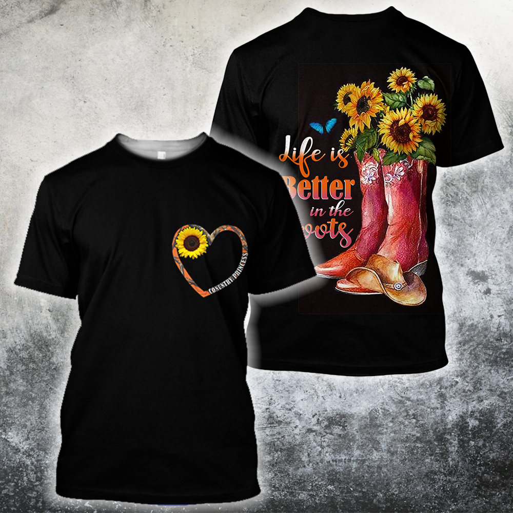 3D All Over Printed Life is better in the Boots Hoodie - Amaze Style™-Apparel