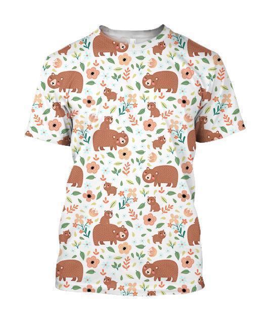 3D All Over Son And Mother Bear Hoodie - Amaze Style™-Apparel