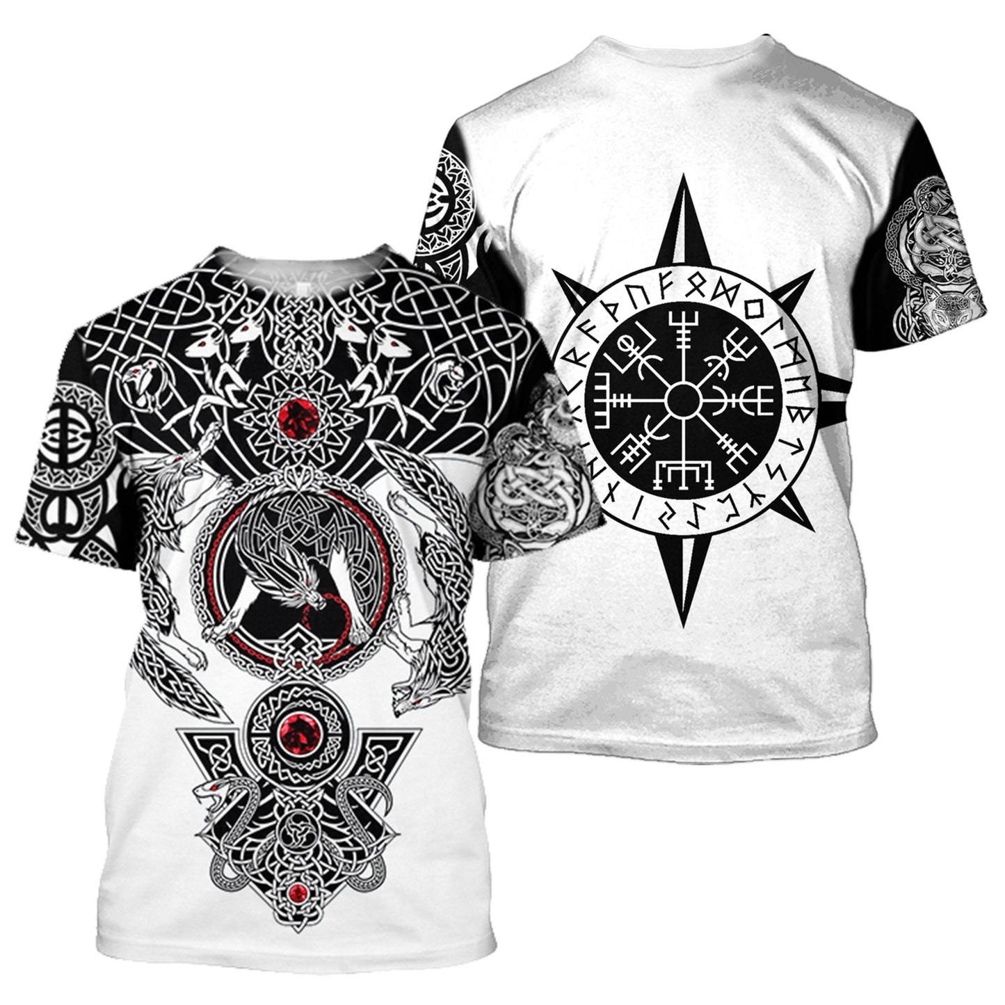 All Over Printed Viking Tattoo Shirts - Amaze Style™-Apparel