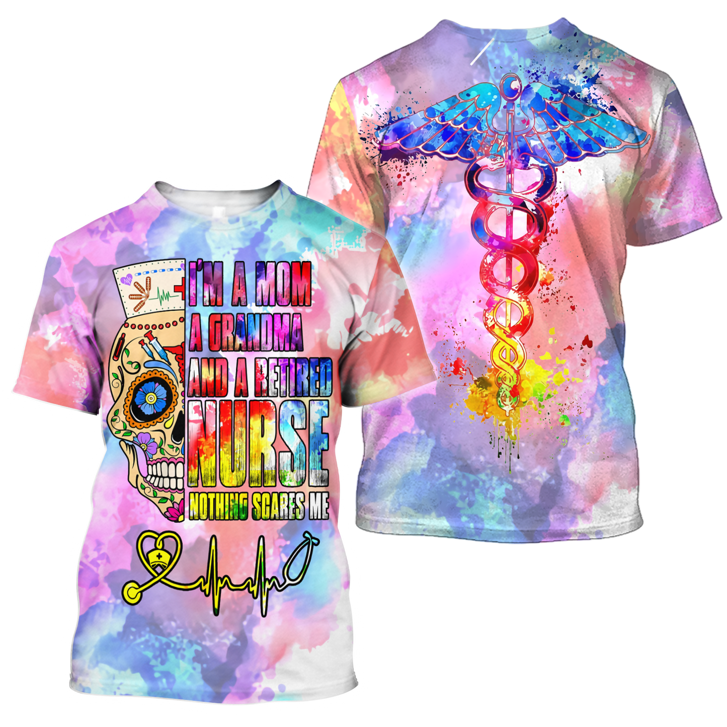 All Over Printed Retired Nurse Grandma HAC050902-MEI