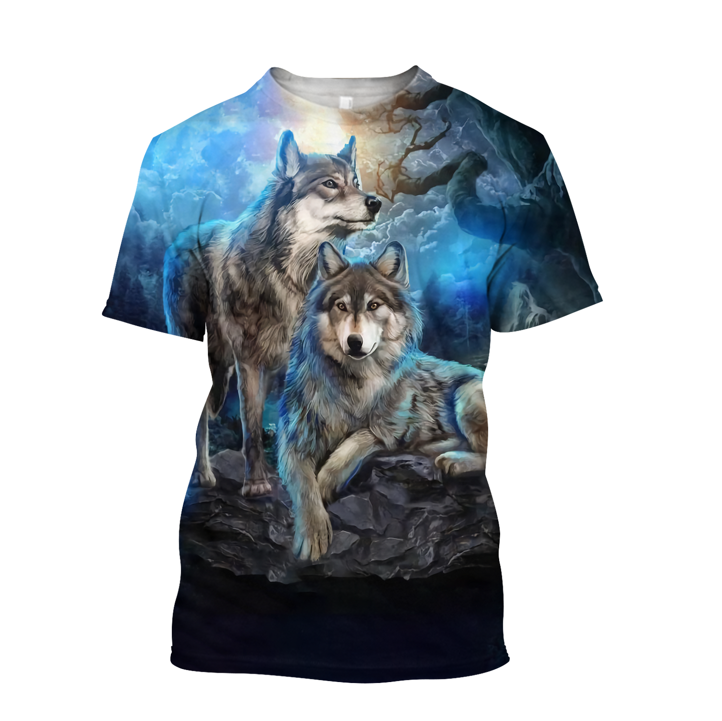 Wolf Hoodie T Shirt Cloak For Men and Women HAC220402-Apparel-NM-Hoodie-S-Vibe Cosy™