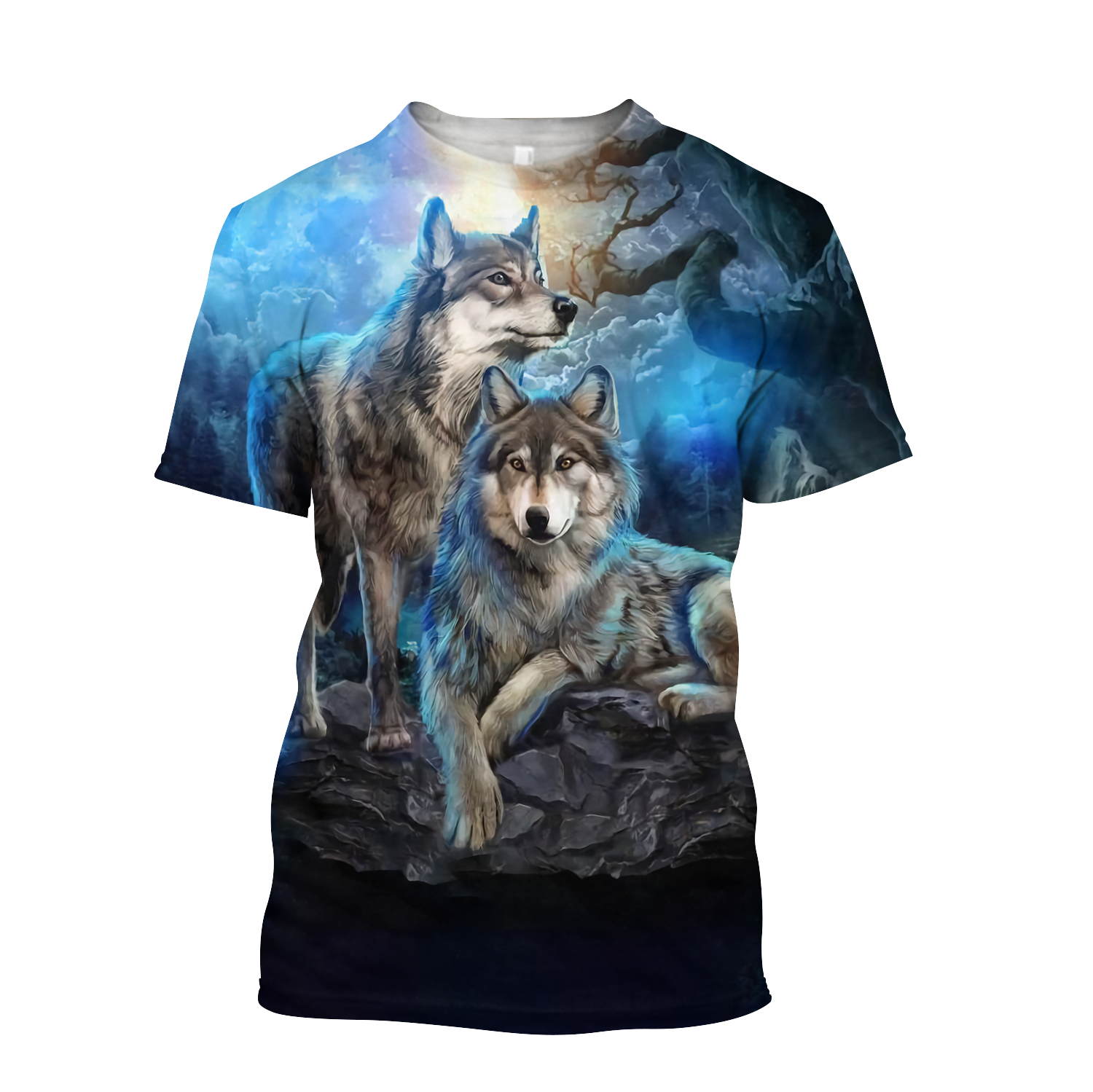 Wolf Hoodie T Shirt Cloak For Men and Women HAC220402-Apparel-NM-Hoodie-S-Vibe Cosy™