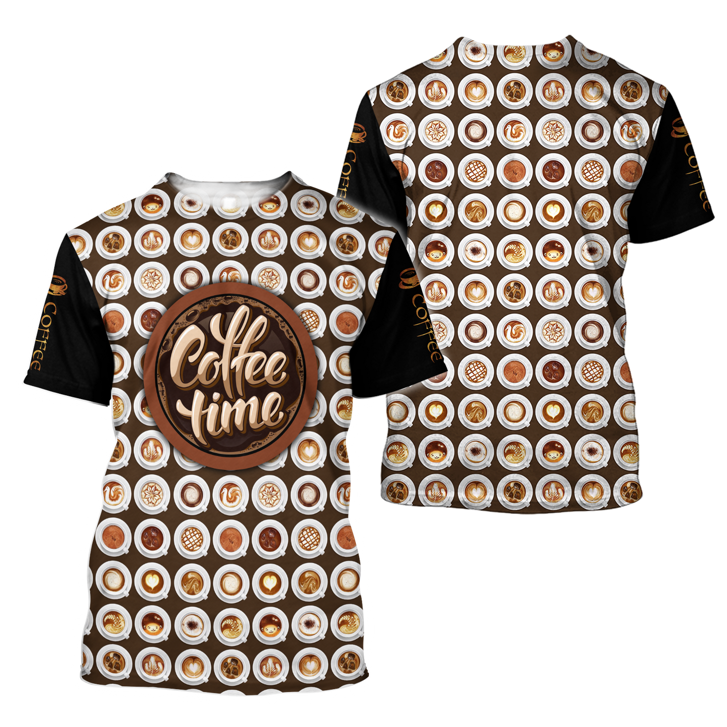 Time's Coffee 3D All Over Printed Differences Between Types Of Italian Coffee Shirts and Shorts Pi271103 PL - Amaze Style™-Apparel