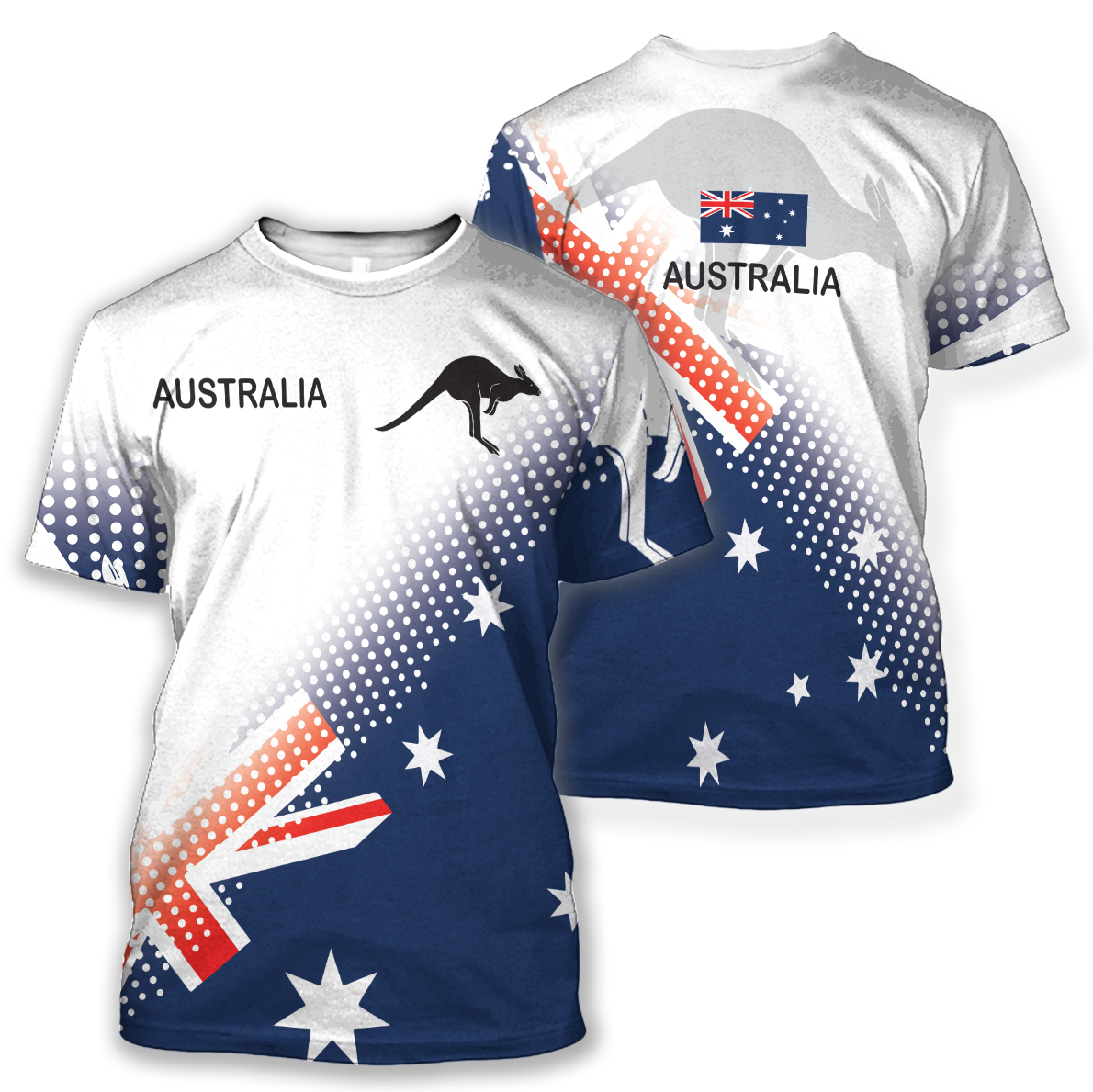 Australia Flag Zip Hoodie Dots Version PL - Amaze Style™-Apparel