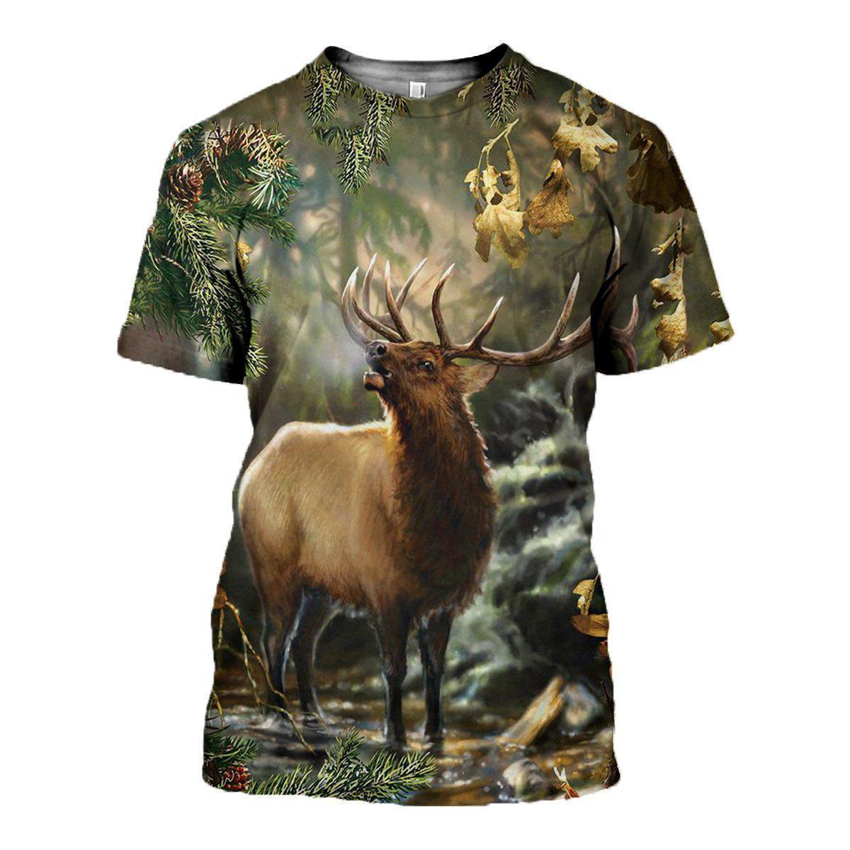 3D All Over Printed Deer Art Clothes-Apparel-6teenth World-T-Shirt-S-Vibe Cosy™