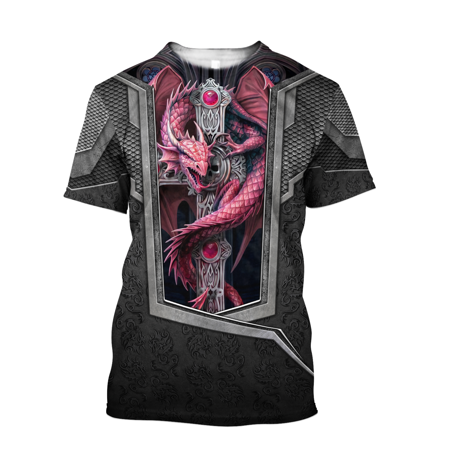 3D Tattoo and Dungeon Dragon Hoodie HAC26124-Apparel-NM-T-shirt-S-Vibe Cosy™